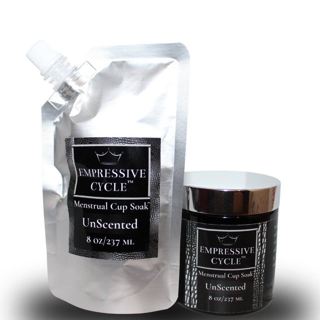 Menstrual Cup Soak 8oz with Jar 8oz size Bundle