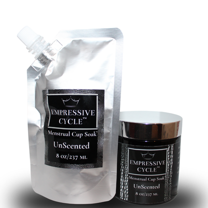 Menstrual Cup Soak 8oz with Jar 8oz size Bundle